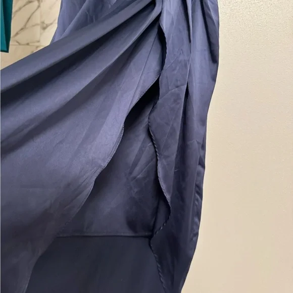 NWOT Lulu's One Shoulder Navy Dress - Picture 6 of 12